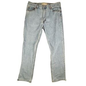 Levi's 505 Jeans Mens 36x34 Blue Light Wash Y2K Vintage Denim Regular Straight